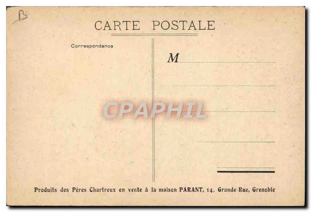Vertreibung der Chartreux-Mönche — April 1903 — unbekannter Verlag - Rückseite