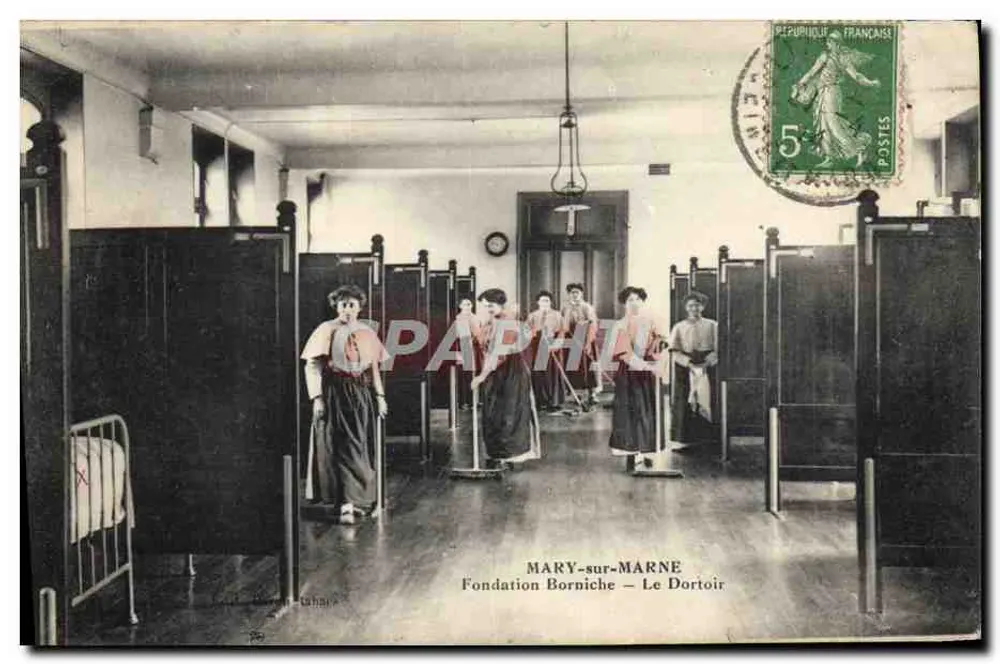 MARY-sur-MARNE — Fondation Borniche — Das Schlafzimmer - Vorderseite