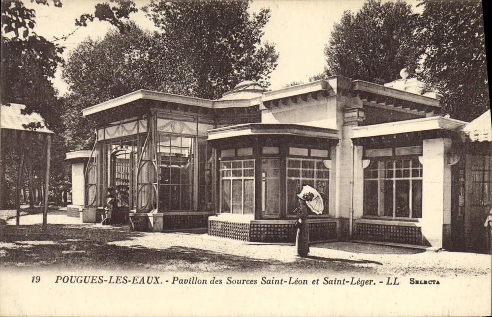 Pouguès-les-Eaux — Pavillon der Quellen Saint-Léon und Saint-Léger — LL Selecta - Vorderseite