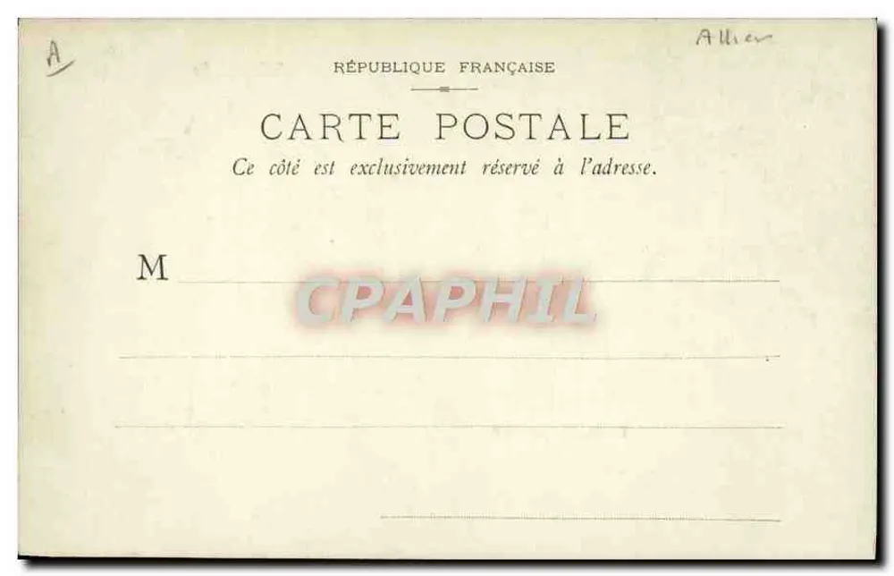 Vichy, a Fonte Lardy — editor desconhecido, número de série não visível - Verso