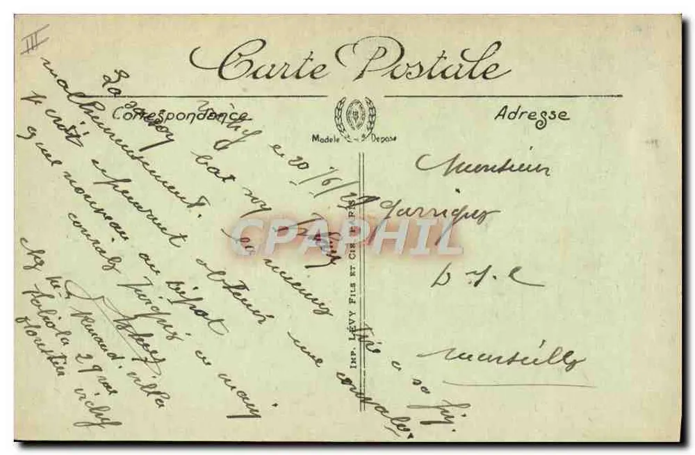 Vichy — Fonte do Hospital — LL - Verso