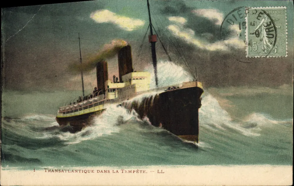 Transatlantique dans la tempête — LL — éditeur LL - Vorderseite
