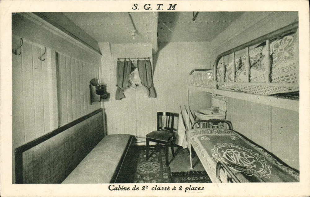 Zweipersonen-Kabine der zweiten Klasse — S.G.T.M — Verlag C. Courtois, Paris - Vorderseite