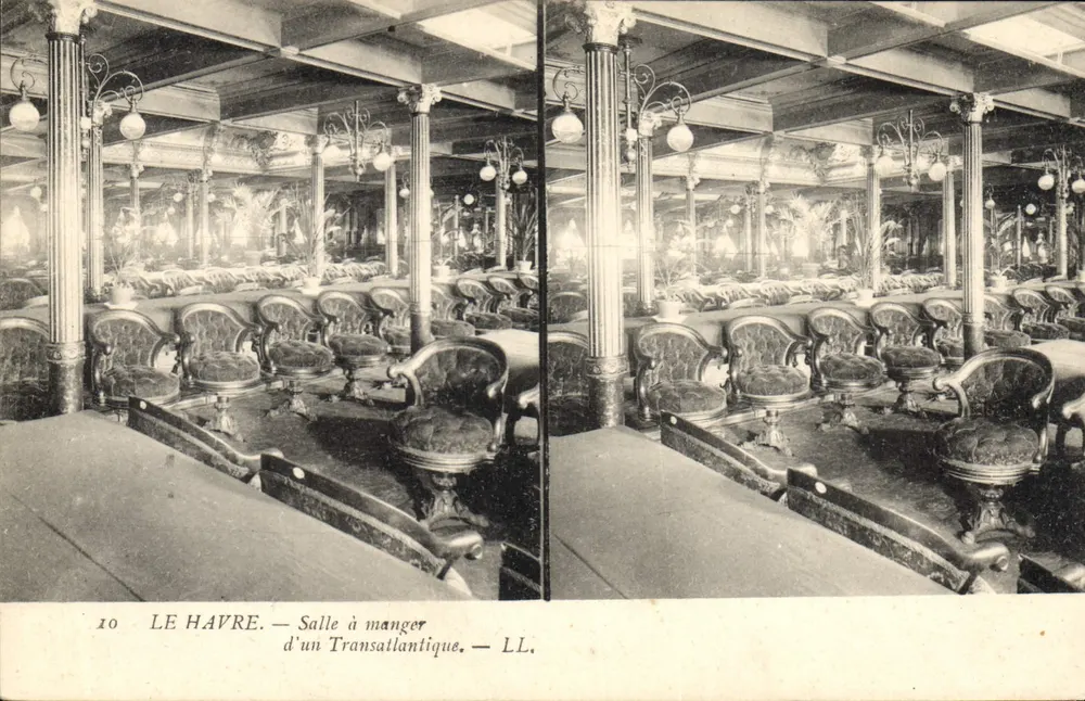 Le Havre — Speisesaal eines Transatlantikers — LL. - Vorderseite