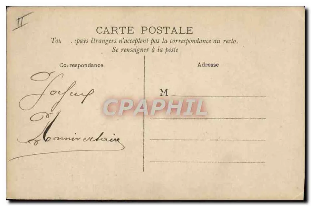 Retrato de Henri — decoração floral — J.C. Paris n°1786 - Verso