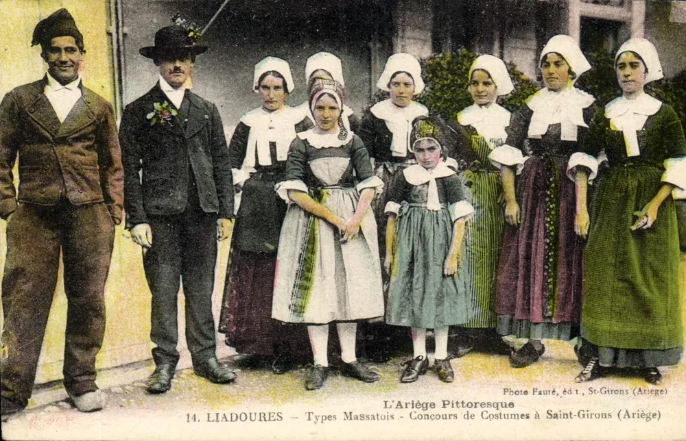 Das pittoreske Iriège — Massatois-Typen — Kleiderwettbewerb in Saint-Girons (Ariège) — Foto Fauré, 1. Auflage, St-Girons (Ariège) - Vorderseite