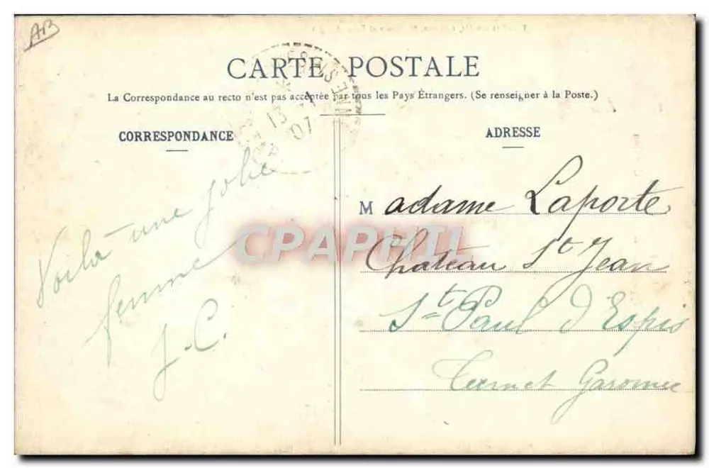 Bethmalaise — Type de Bethmalaise, près Castillon — Frantz et ses fils, éditeurs, St-Girons et Foix (Ariège) - Rewers
