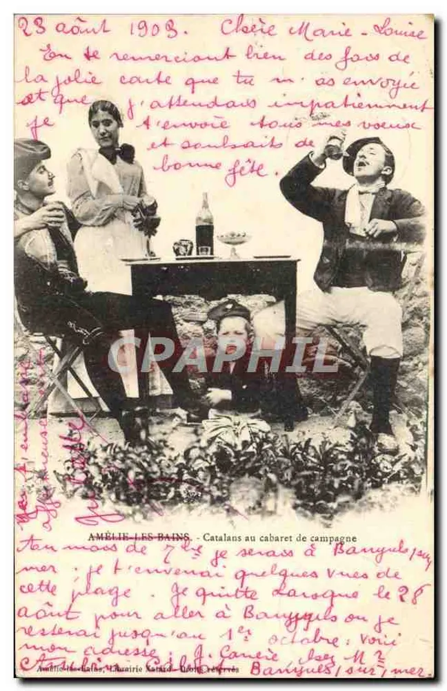 Catalaner am Landcabaret — Amélie-les-Bains — Verleger nicht sichtbar - Vorderseite