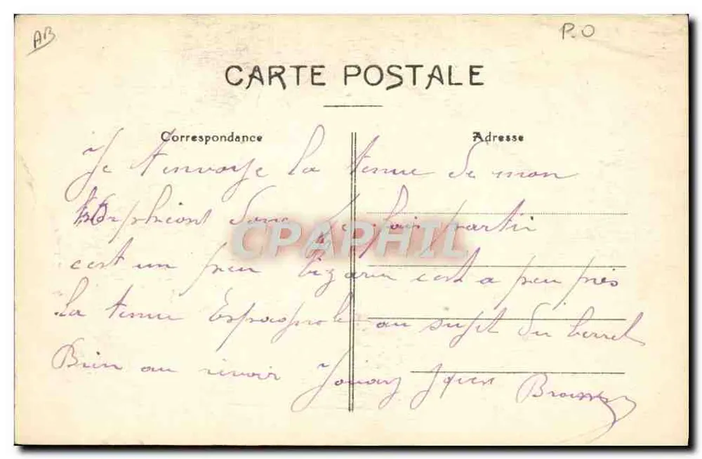 Tipo de Catalão — Edição L. Vergès, Perpignan - Verso