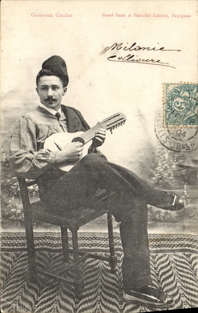 Guitarrista Catalão — Grand Bazar e Novas Galerias, Perpignan — Milonie Colliviere - Frente