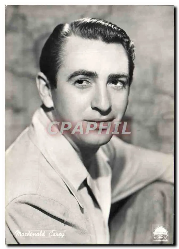 Macdonald Carey — retrato — Bromofoto Milano, n° 980 - Frente