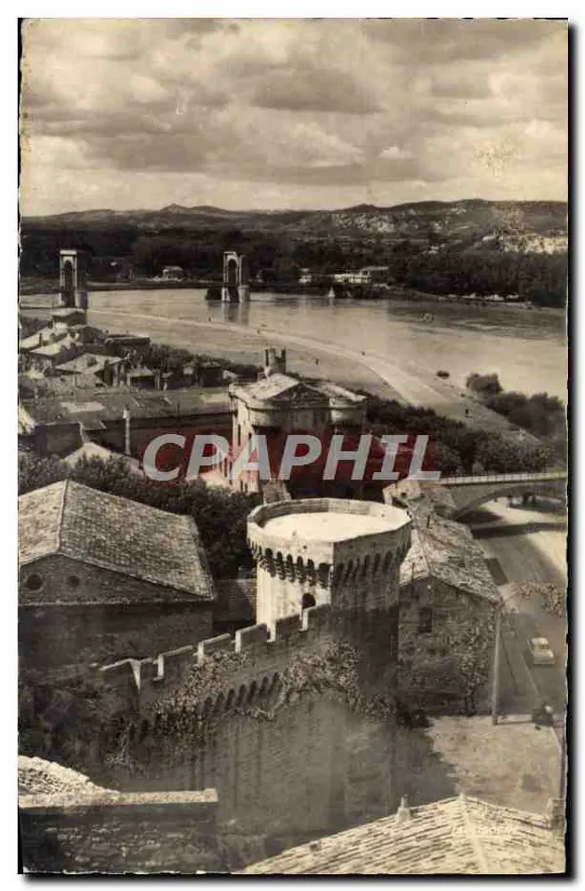 Avignon (Vaucluse) — O Rio Rhône e o novo ponte — Éd. La Cigogne, rue de Toulon, Grenoble (André Leconte) - Frente