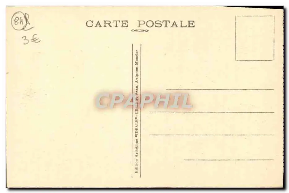 Avignon — Palácio dos Papas — Fachada Ocidental — Editor IDÉALIME - Verso