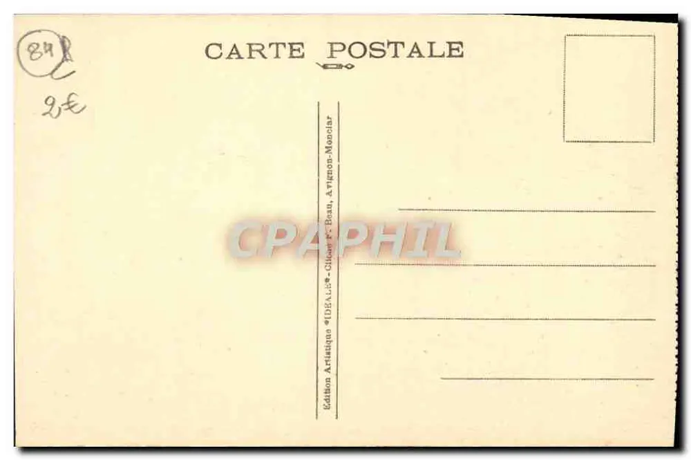 Avignon — Palast der Päpste - Die Mauern und der Rhône - Rückseite