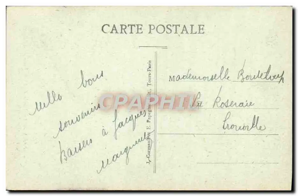 Paris — A Fachada da Notre-Dame — A.P. 294 - Verso