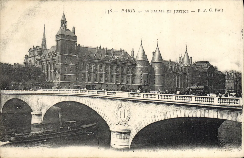 Parijs — Het Paleis van Justitie — P.P.C. Parijs - Voorkant
