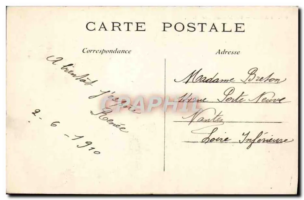 Paris — A Madeleine — C.M. - Verso