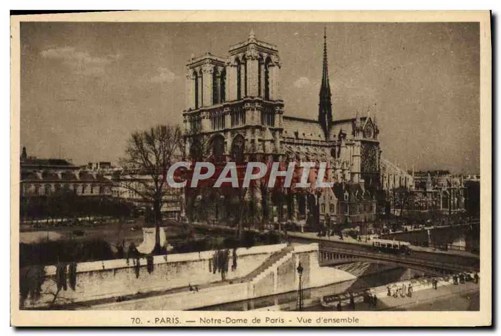Paris — Notre-Dame de Paris — Vista geral — Edição Jupiter - Frente