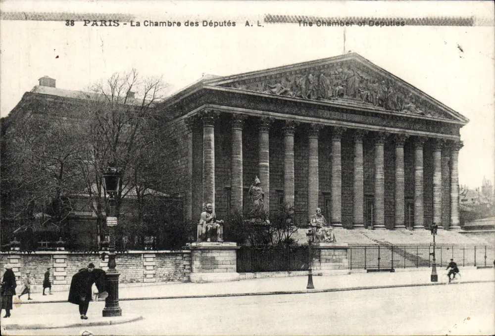 París - La Cámara de los Diputados — A.L. — Editor A.L. - Anverso