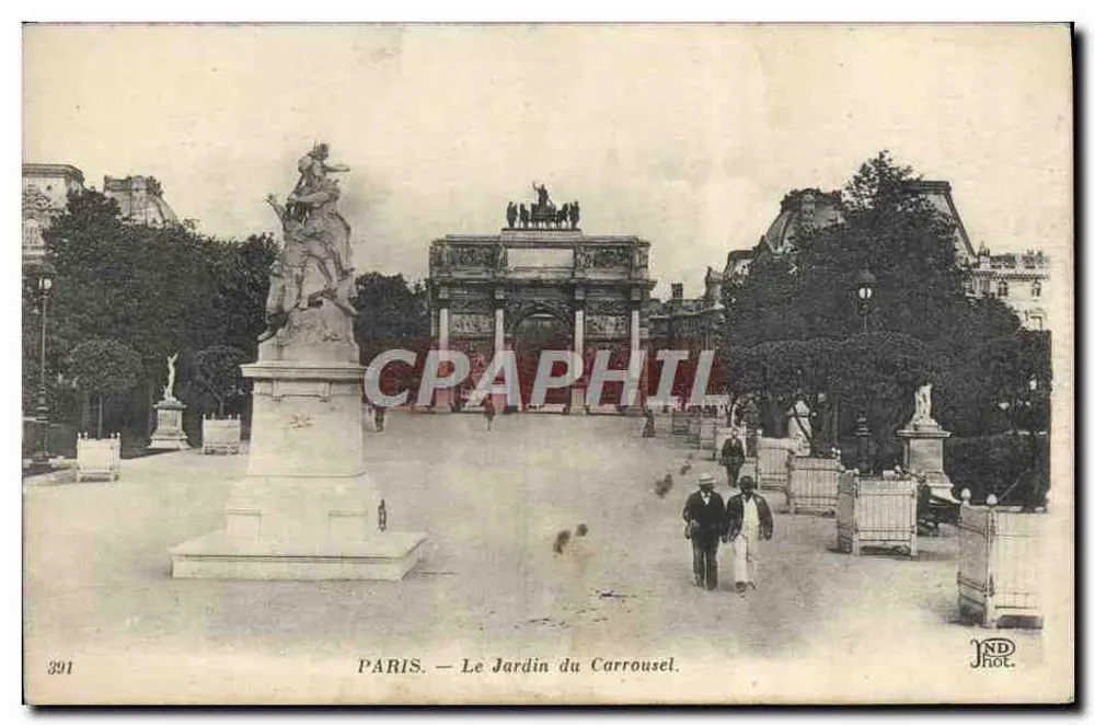 PARIS — Het Tuin van het Carrousel — JND Hot. n°391 - Voorkant