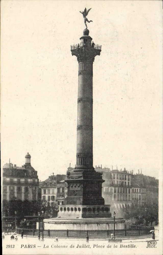 Paris — Die Juli-Säule, Place de la Bastille — JND Phot. - Vorderseite