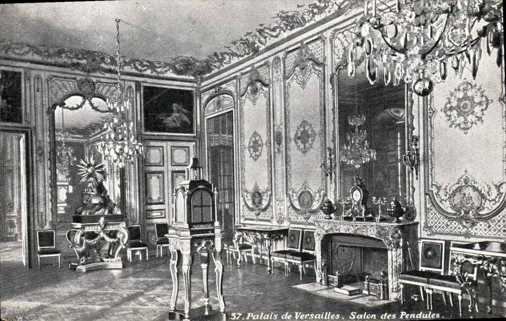 Palácio de Versalhes — Salão dos Relógios — editor A.C.A. Photo C°, n°37 - Frente