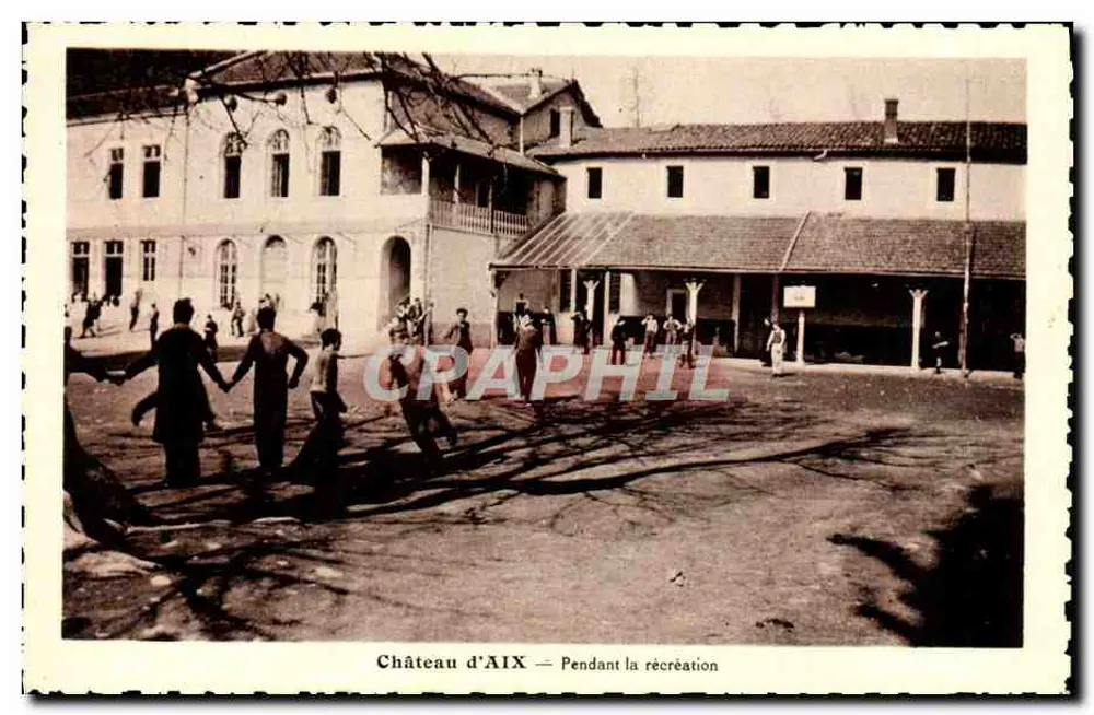 Castelo de Aix — Durante a recreação - Frente
