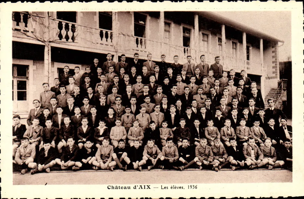 Kasteel van AIX — De leerlingen, 1936 - Voorkant