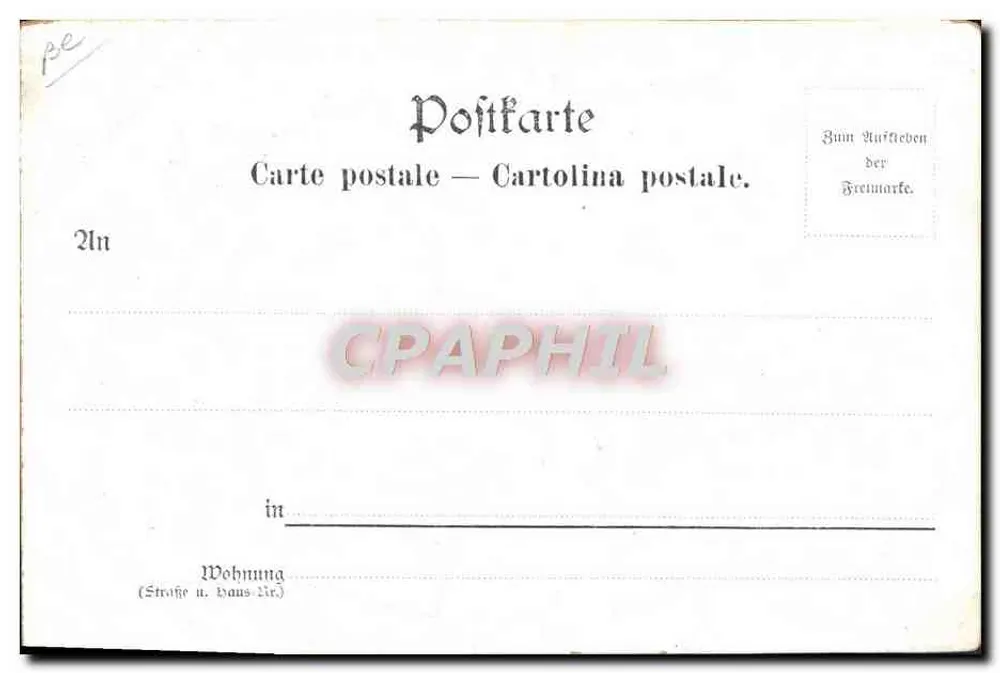 Questão Dreyfus — República Francesa 1894/1898 — Verlag Max Marcus, Berlim W., Desenho No. 533 - Verso