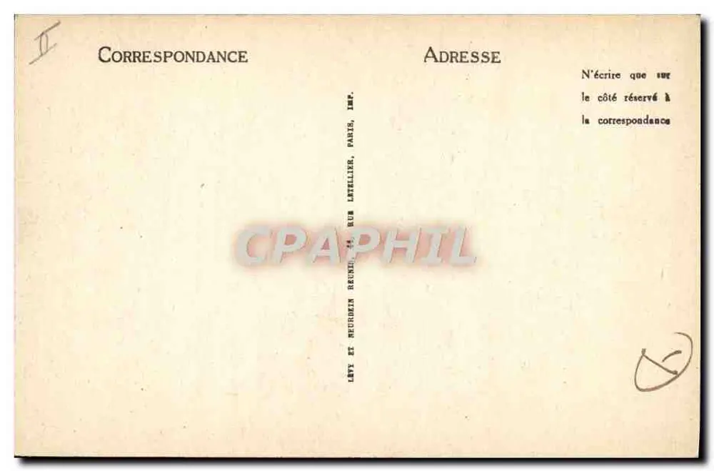 Observatório de PARIS — Facha Sul — ND — N° 989 - Verso