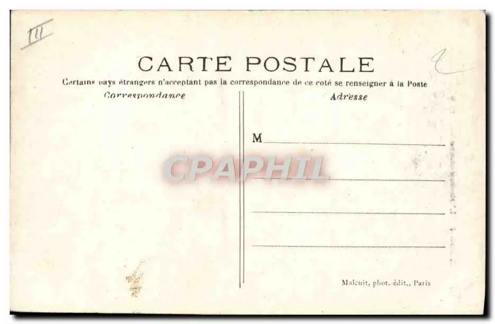 Meudon - O Observatório — C.M. — n°58 - Verso
