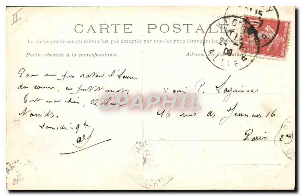 Vichy — O Golfe, visto do Allier — Edição Maniezzzi - Verso