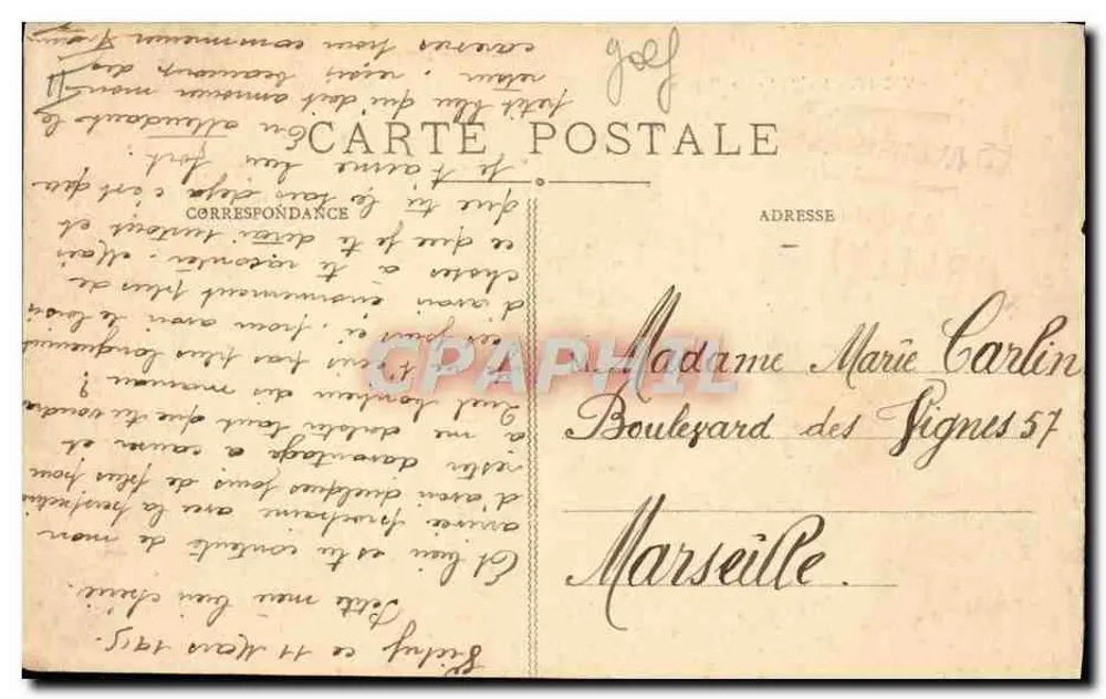 Vichy - O Golfe e o Lago — editor desconhecido, n° 302 - Verso