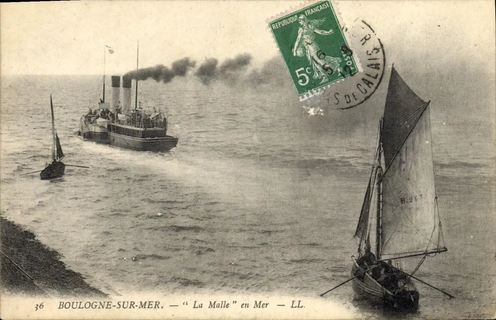 Boulogne-sur-Mer — "La Malle" auf See — LL. - Vorderseite