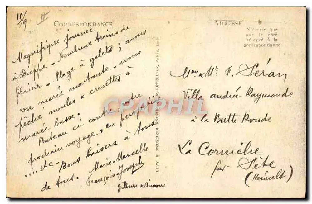 Dieppe — Verladung des englischen Schiffes — LL - Rückseite