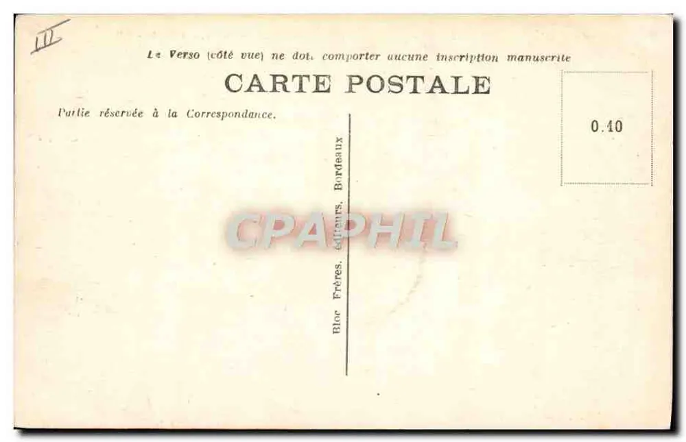 Bordeaux — Saída dos Docks - BR — Hazair - Verso