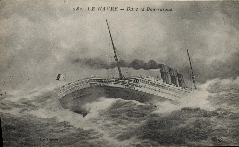 LE HAVRE — Na Tempestade — Éditeur F. Le Havre, n° 282 - Frente