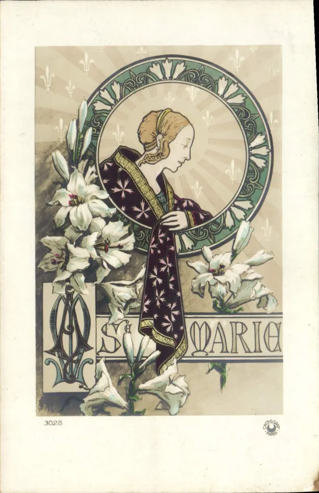 Sainte Marie — Art Nouveau-Illustration — Coissot, Paris, n° 3028 - Vorderseite