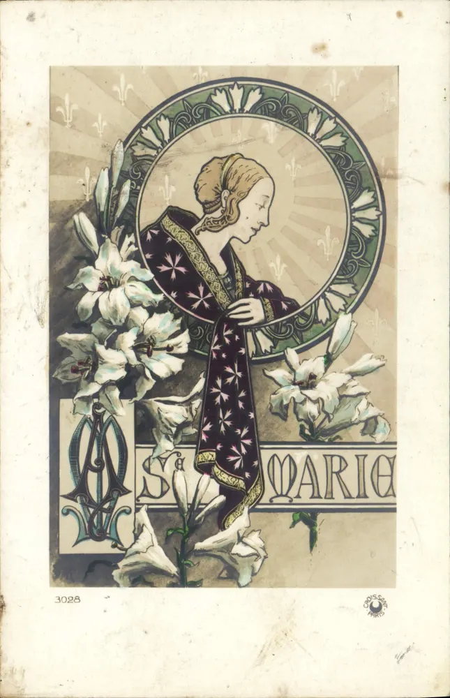Sainte Marie — Art Nouveau-Illustration — Croissant, Paris, n° 3028 - Vorderseite