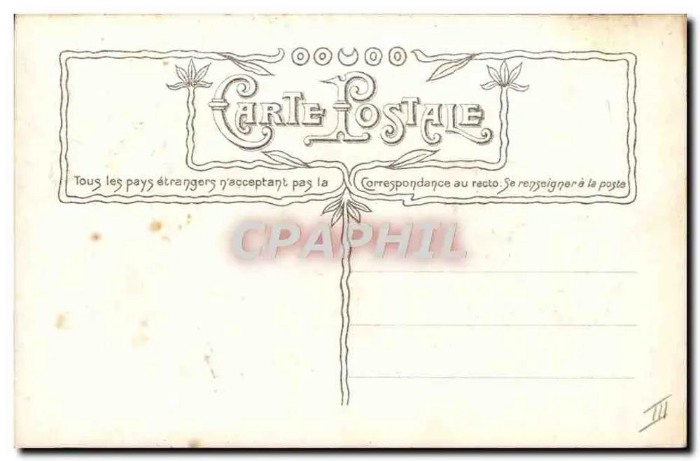 Sainte Marie — Art Nouveau-Illustration — Croissant, Paris, n° 3028 - Rückseite