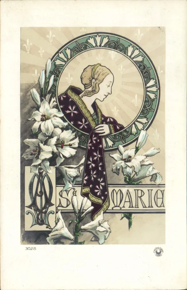 Sainte Marie — Art Nouveau-Illustration — Croissant, Paris, n° 3028 - Vorderseite