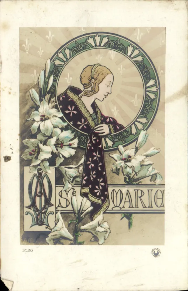 Sainte Marie — Art Nouveau-Illustration — Verlag Coissac, Paris, Nr. 3028 - Vorderseite