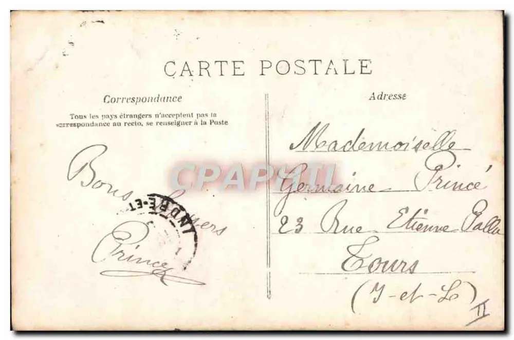 Frau im Garten — Rosen und Blumen — A.N. PARIS n°432 - Rückseite