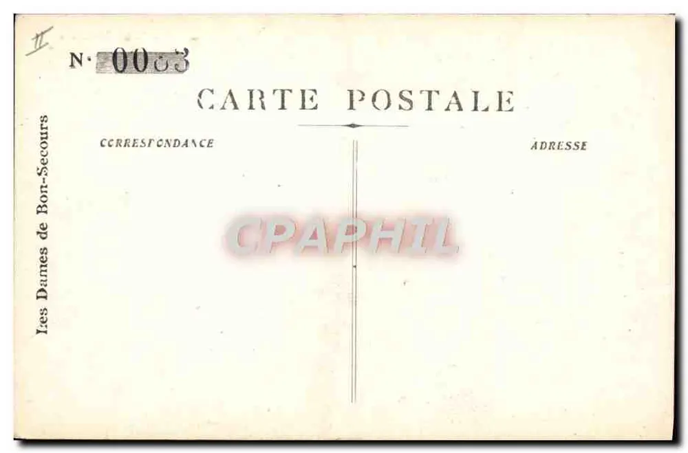 Marseille - Jardin Zoologique — Ansicht des Parks mit Allee und Besuchern — Verlag Les Dames de Bon-Secours, n° 243 - Rückseite