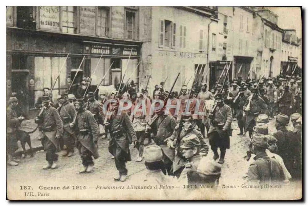 Deutsche Gefangene in Reims — L’H., Paris - Vorderseite