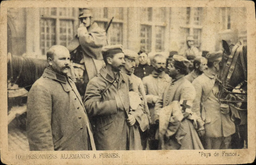 Deutsche Gefangene in Furnes — Pays de France, n°10 - Vorderseite