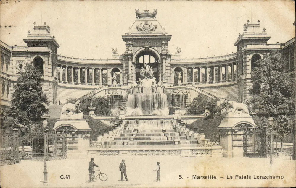 Marselha — O Palácio Longchamp — G.M. n°5 - Frente