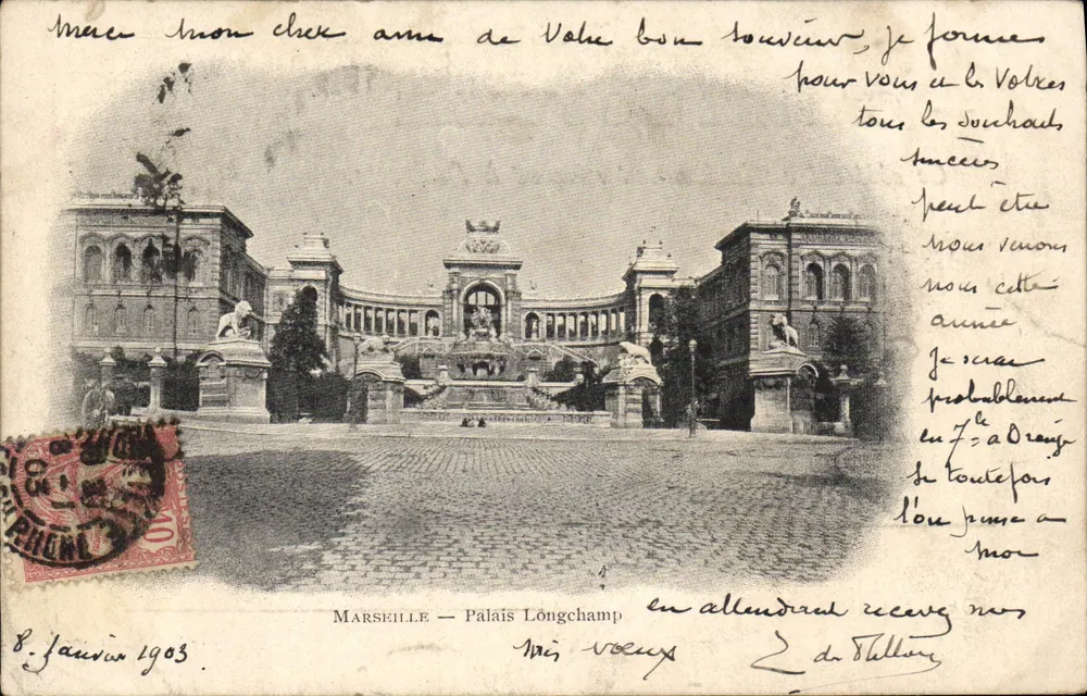 Marselha — Palácio Longchamp — editor desconhecido, número de série não visível - Frente