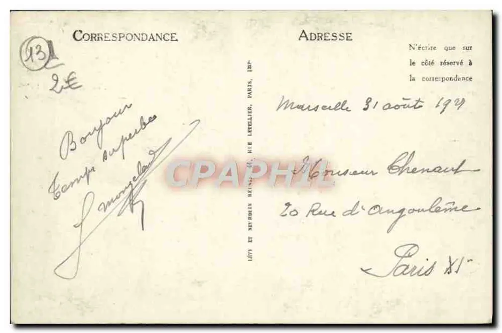 Marseille — Abadia de Saint Victor — L.L. - Verso
