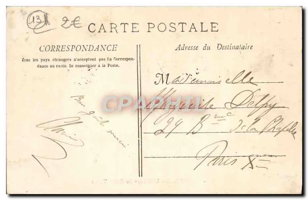 Marseille - A Abadia de Saint-Victor — Coleção B. F. — n° 39 - Verso